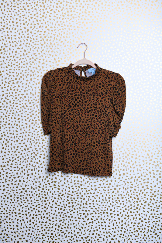 Cece Leopard top Size S \ EUC