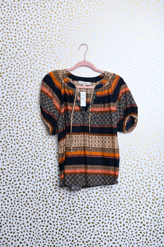 Loft v neck blouse Size S \ NWT