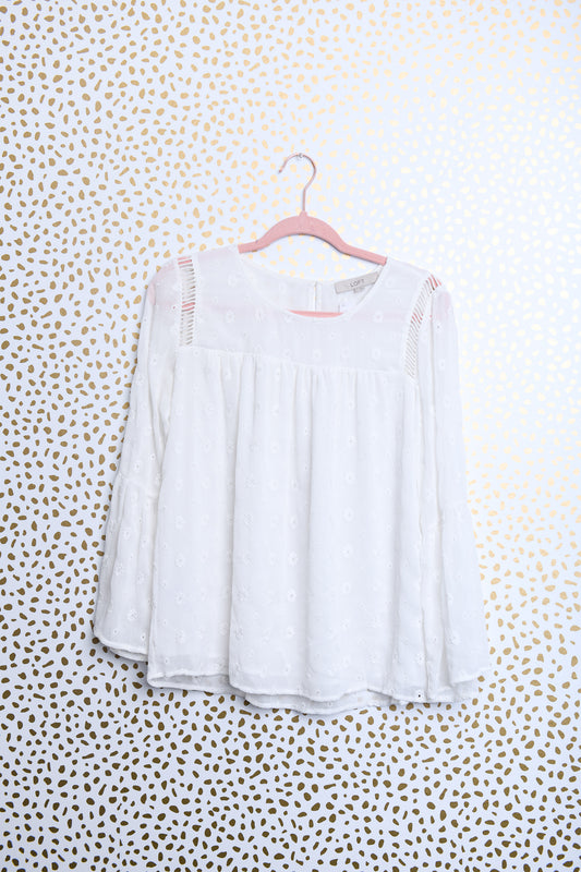 Loft long sleeve detailed blouse Size S \ EUC