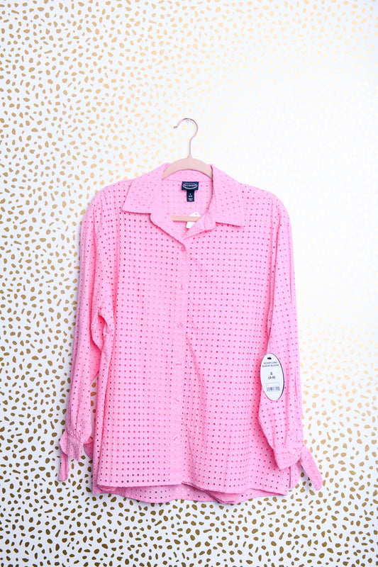 Scoop long sleeve button down\S\NWT