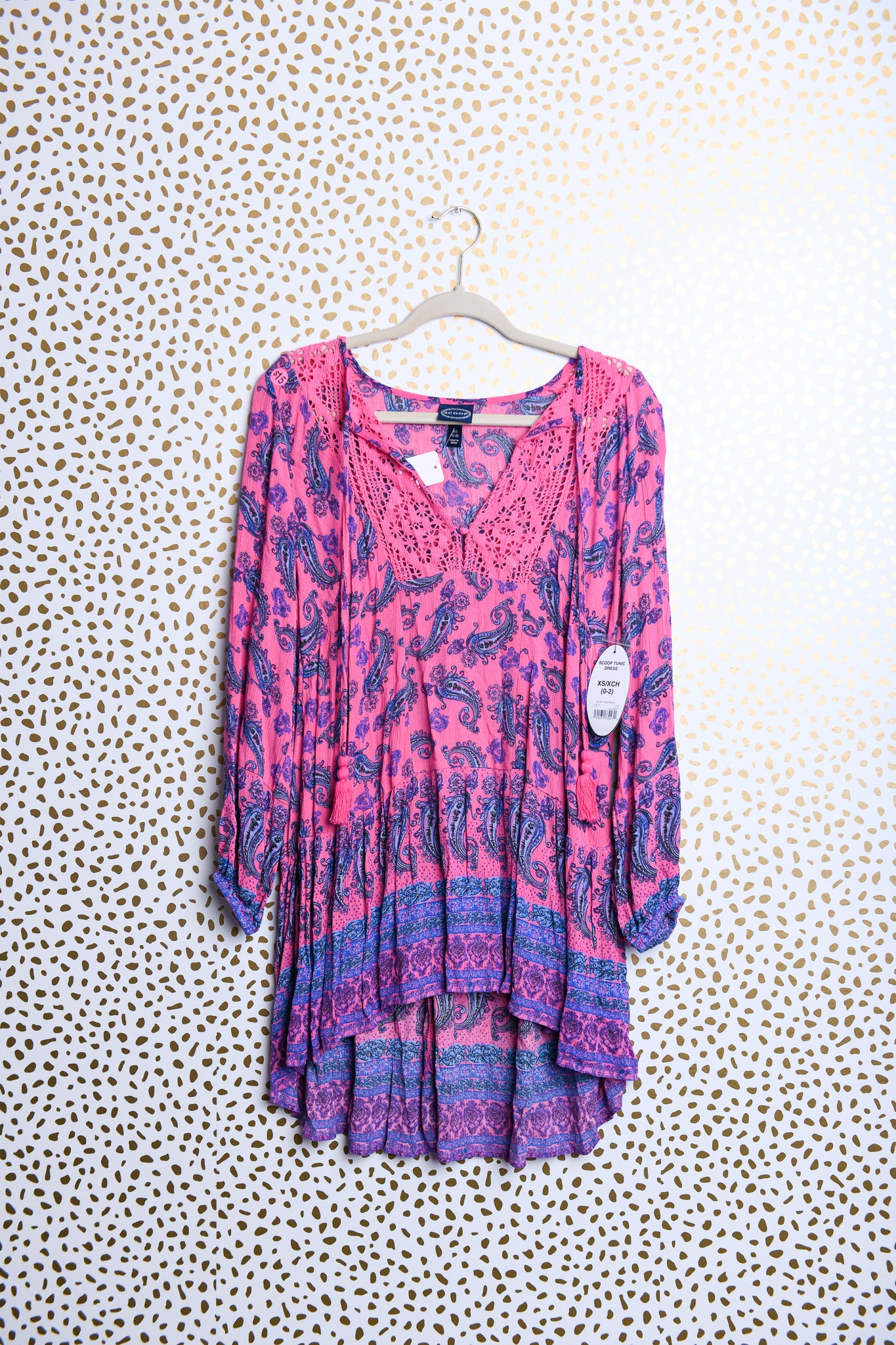 Scoop long sleeve dress\XS\NWT