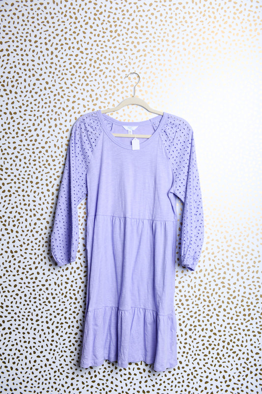 Time and Tru long sleeve dress with detailed sleeves\XS\EUC