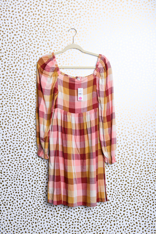 Loft long sleeve smocked dress\ XS\NWT