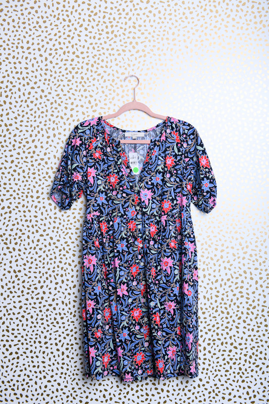 Loft short sleeve v-neck dress\S\NWT