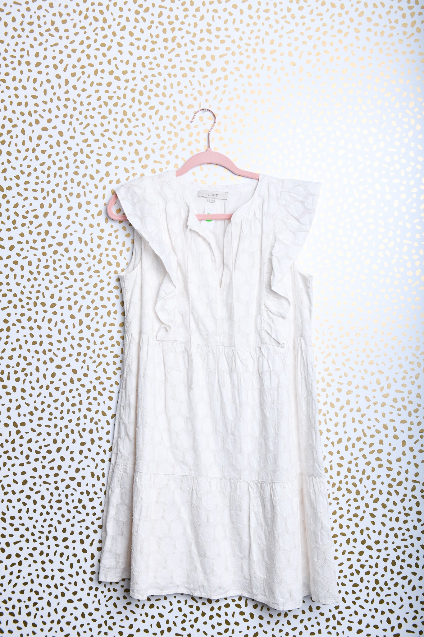 Loft sleeveless v-neck dress\S\EUC