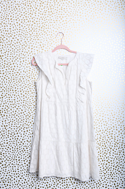 Loft sleeveless v-neck dress\S\EUC