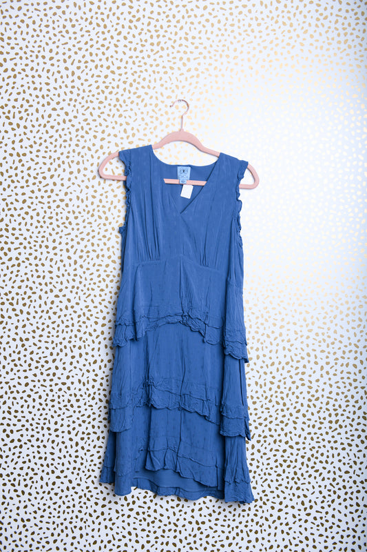 Cece sleeveless v-neck dress mini\4\EUC