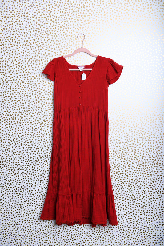 Time and Tru short sleeve midi dress Size S\EUC