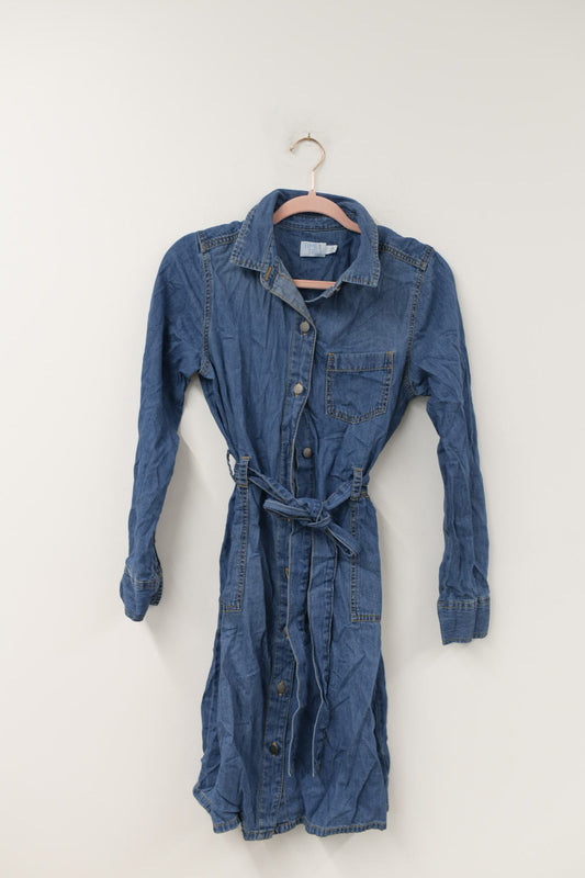 Time and Tru denim midi dress Size S /EUC