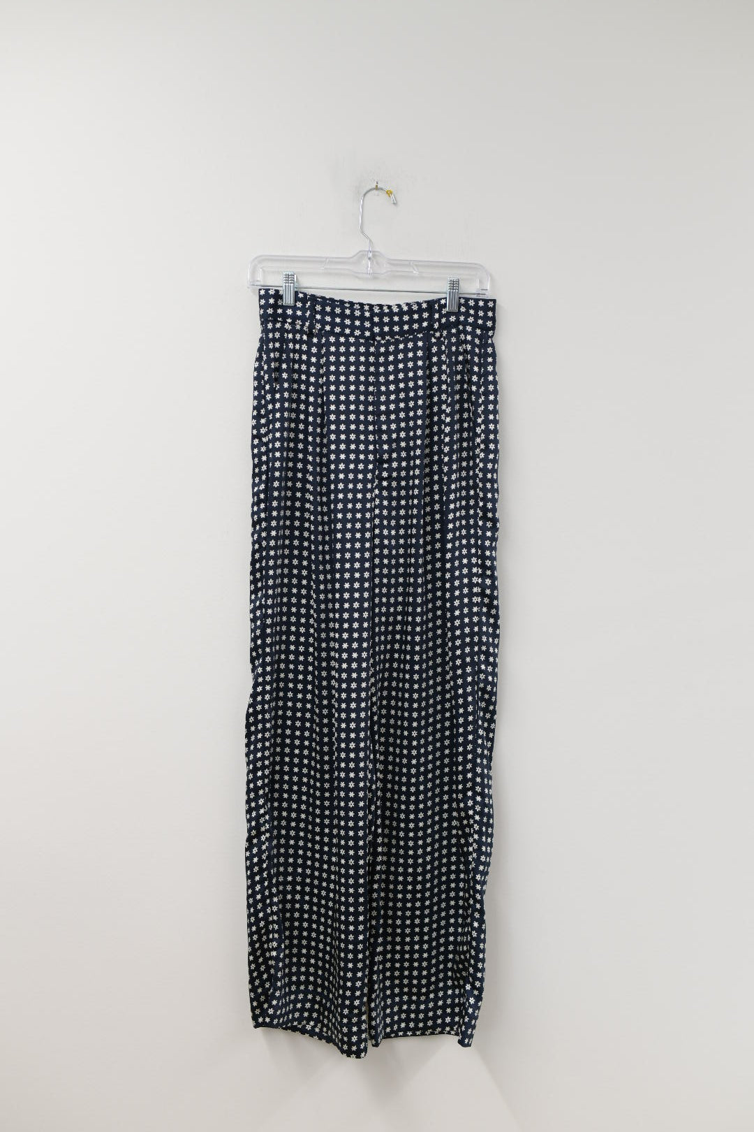 Free Assembly satin blouse/high rise trouser set Size S/NWT