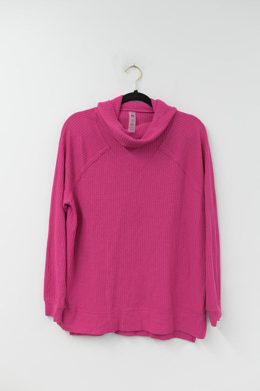 Lou & Grey waffle print pullover Size S /EUC