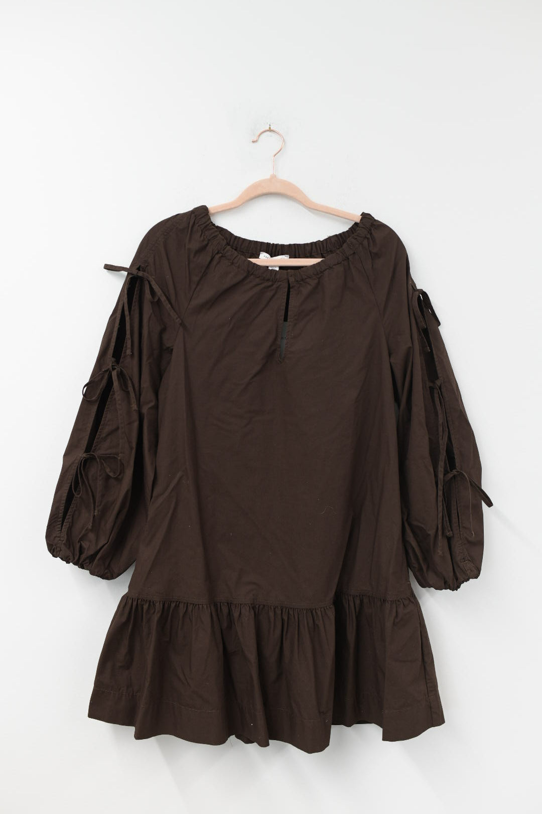 Free Assembly tie sleeve mini dress Size XS/NWT