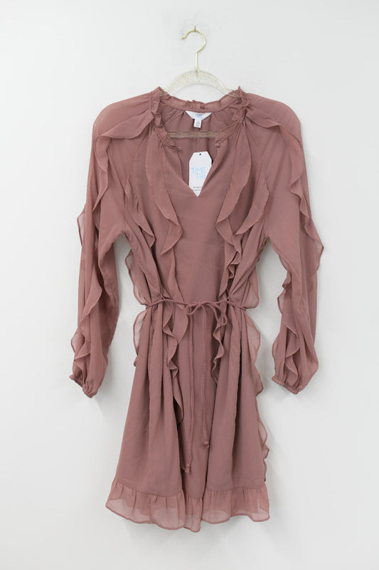 Time and Tru ruffle mini dress Size S /NWT