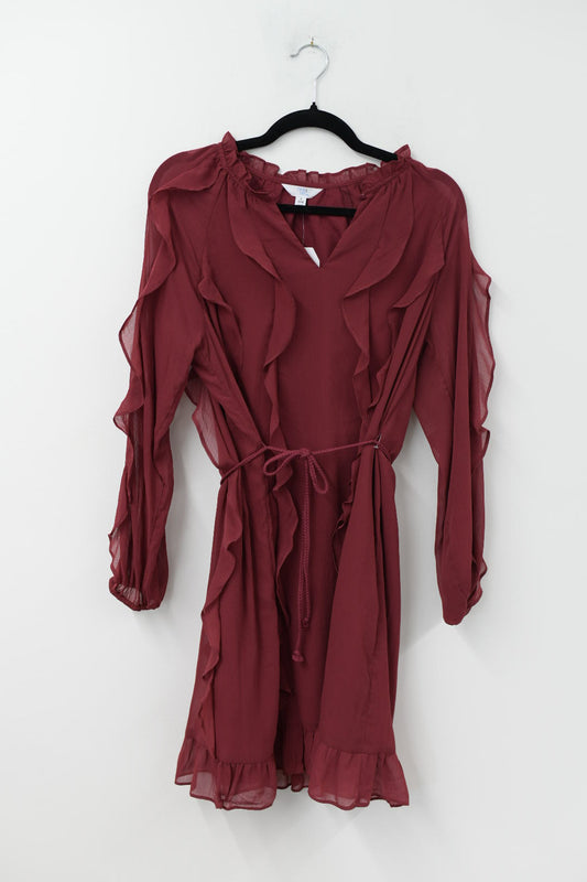 Time and Tru ruffle mini dress Size S /NWT