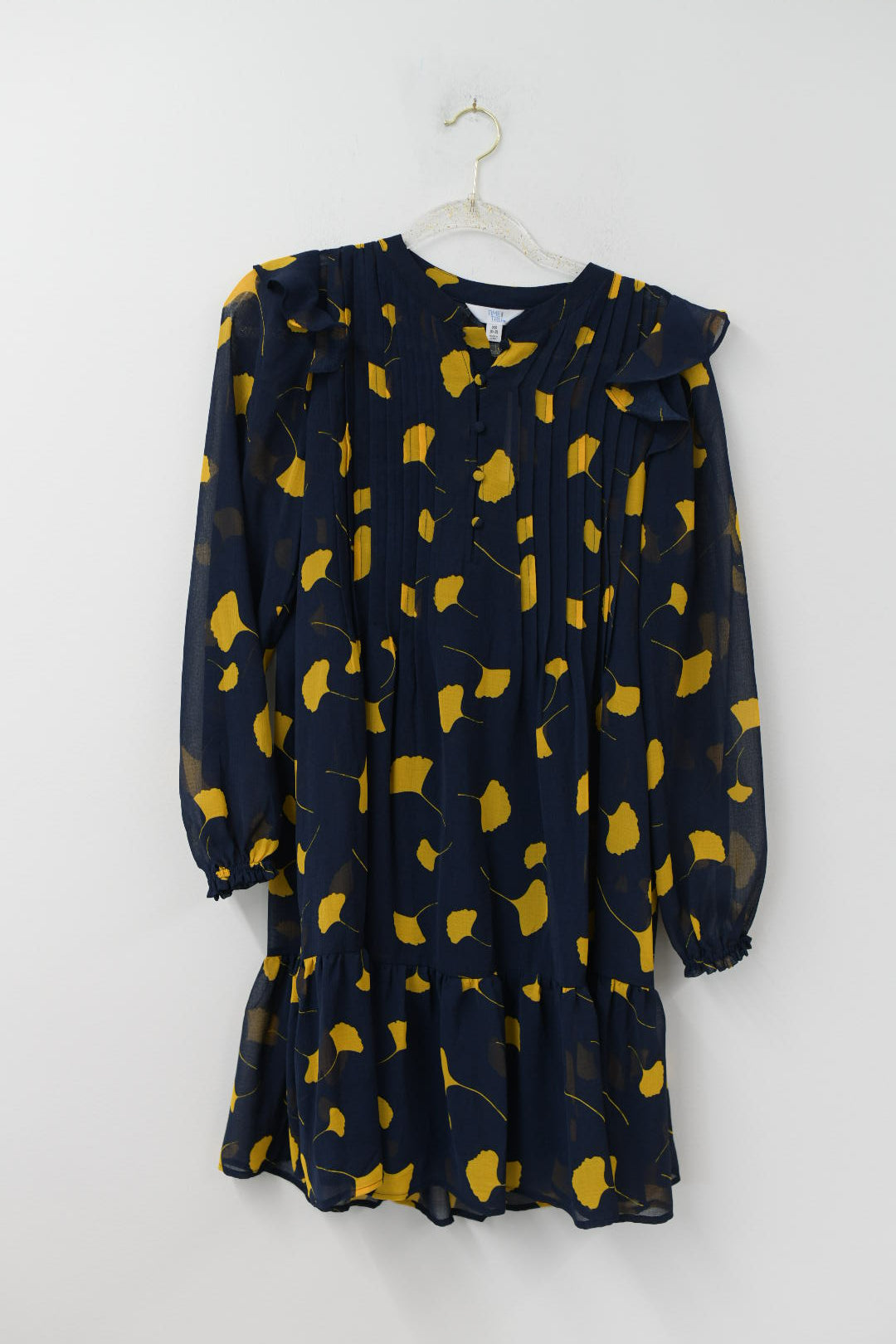 Time and Tru pintuck mini dress Size XS /NWT