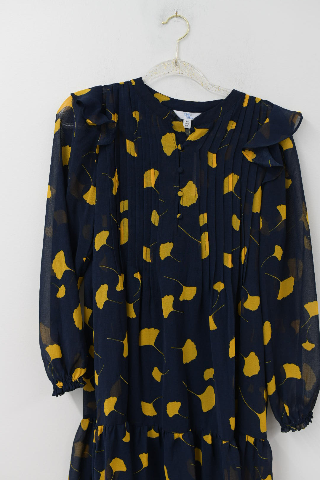 Time and Tru pintuck mini dress Size XS /NWT