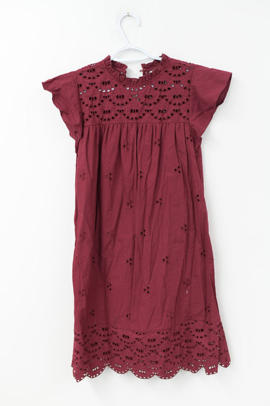 Time and Tru eyelet mini dress Size S /NWT