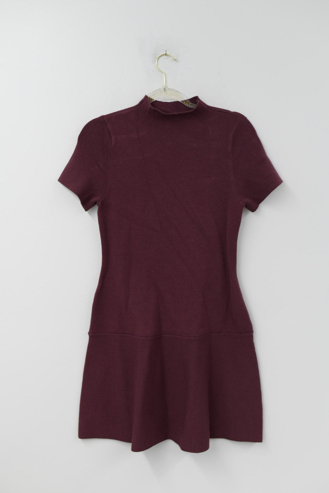 Scoop fit and flare jacquard sweater mini dress Size S /EUC