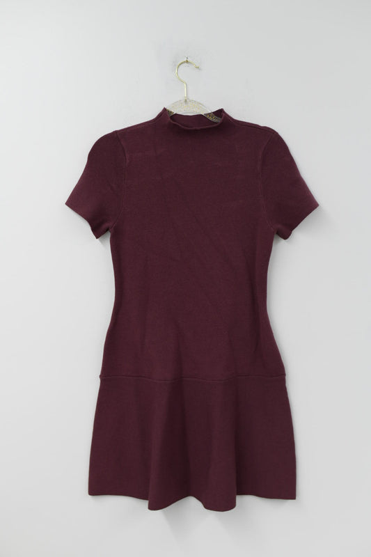 Scoop fit and flare jacquard sweater mini dress Size S /EUC