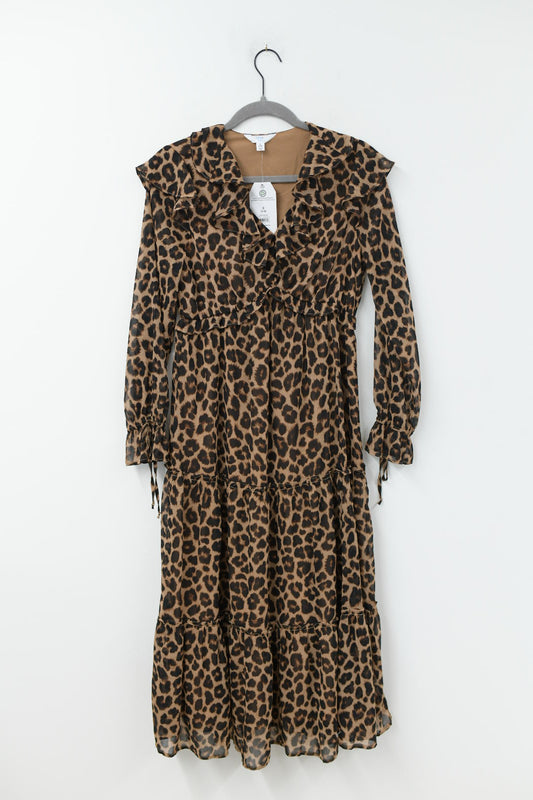 Time and Tru ruffle midi dress Size S /NWT