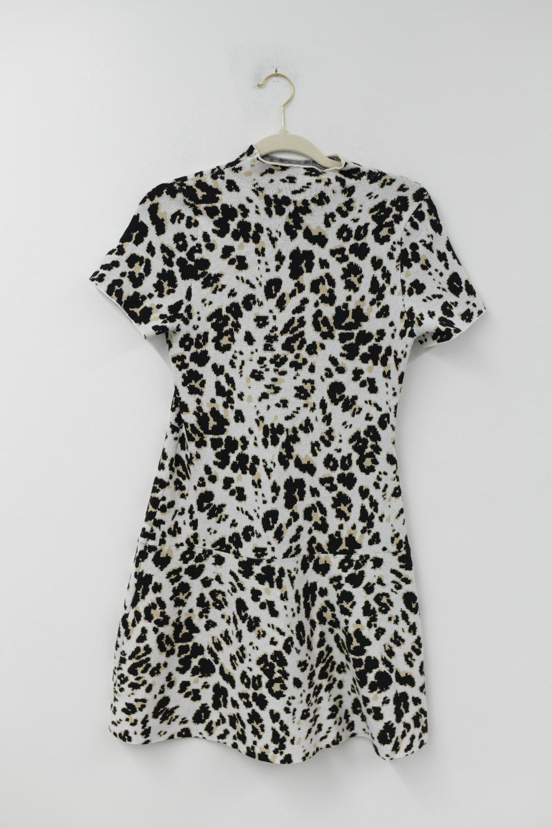 Scoop fit and flare jacquard sweater mini dress Size S /NWT