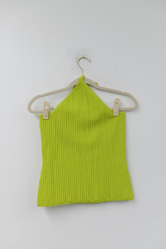 Scoop sweater halter top Size M/EUC