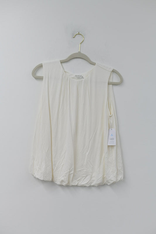 Time and Tru bubble hem sleeveless top Size S /NWT