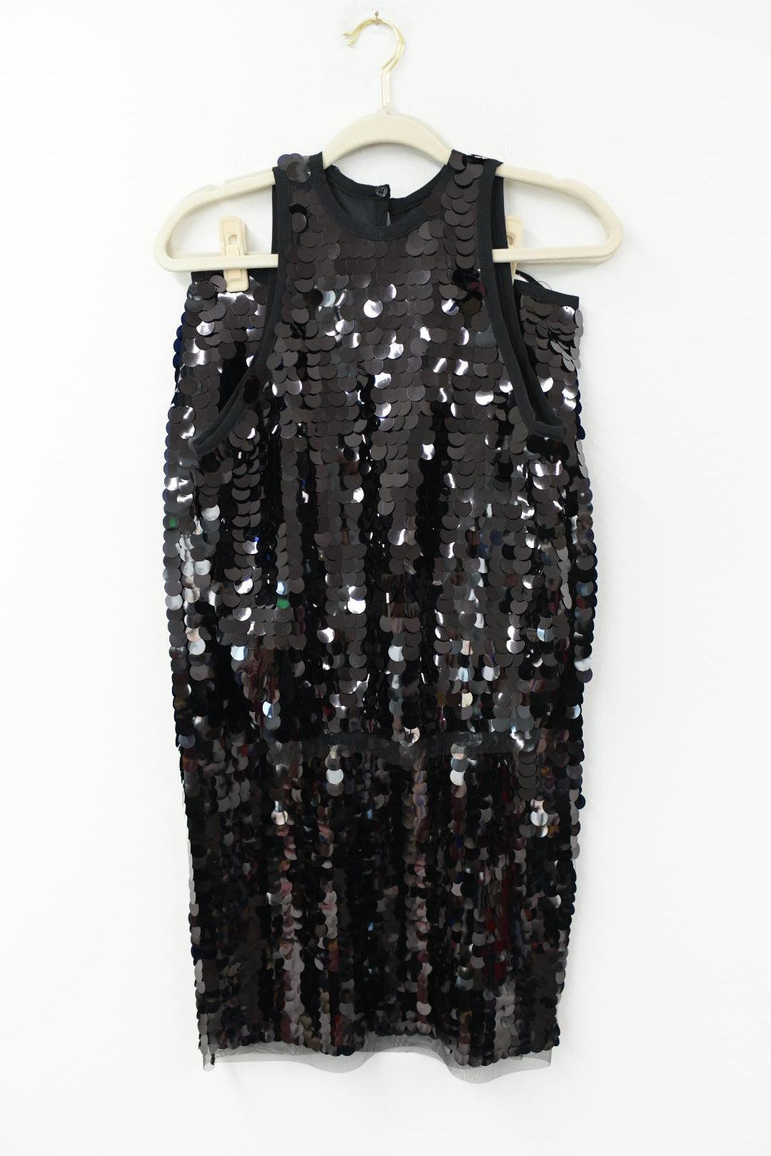 Scoop paillette meet greet tank /midi skirt set Size S /NWT