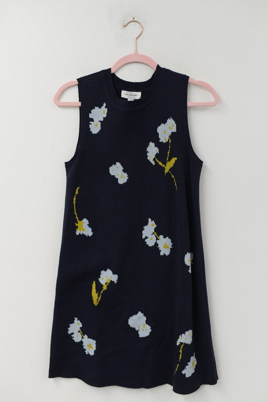 Free Assembly floral jacquard sweater mini dress Size S / NWT