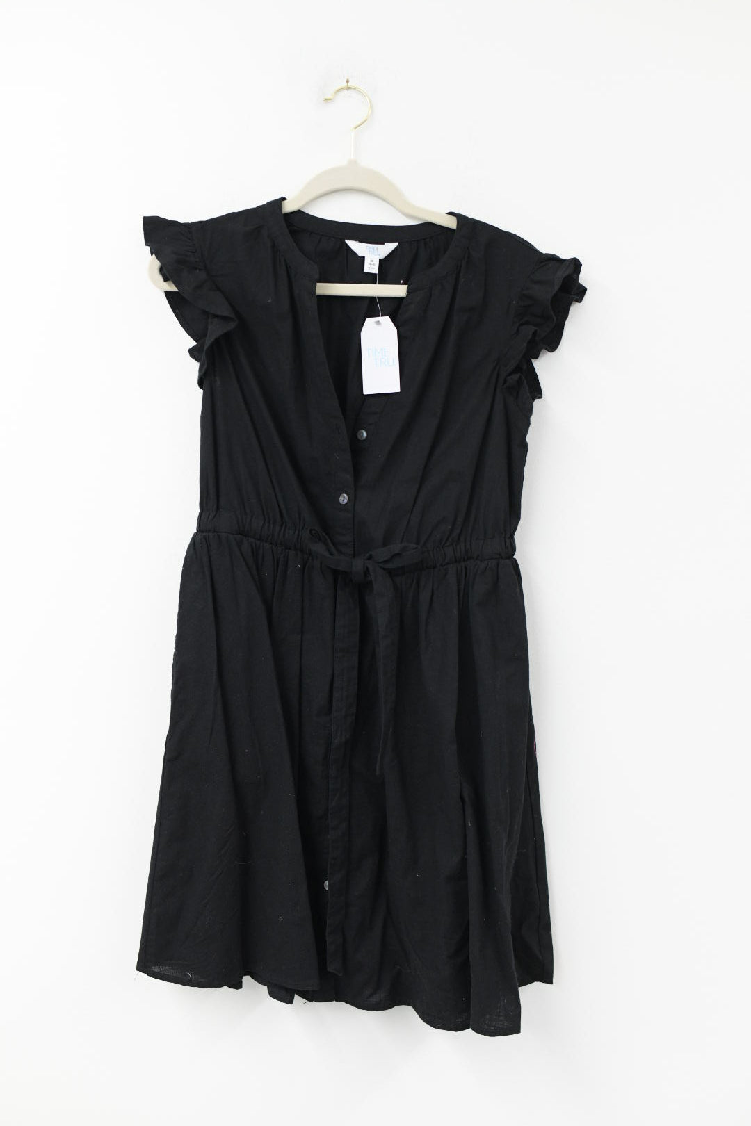 Time and Tru flutter sleeve tie waist mini dress Size S / NWT