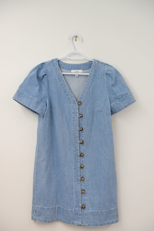 Cece mini denim dress Size S / EUC