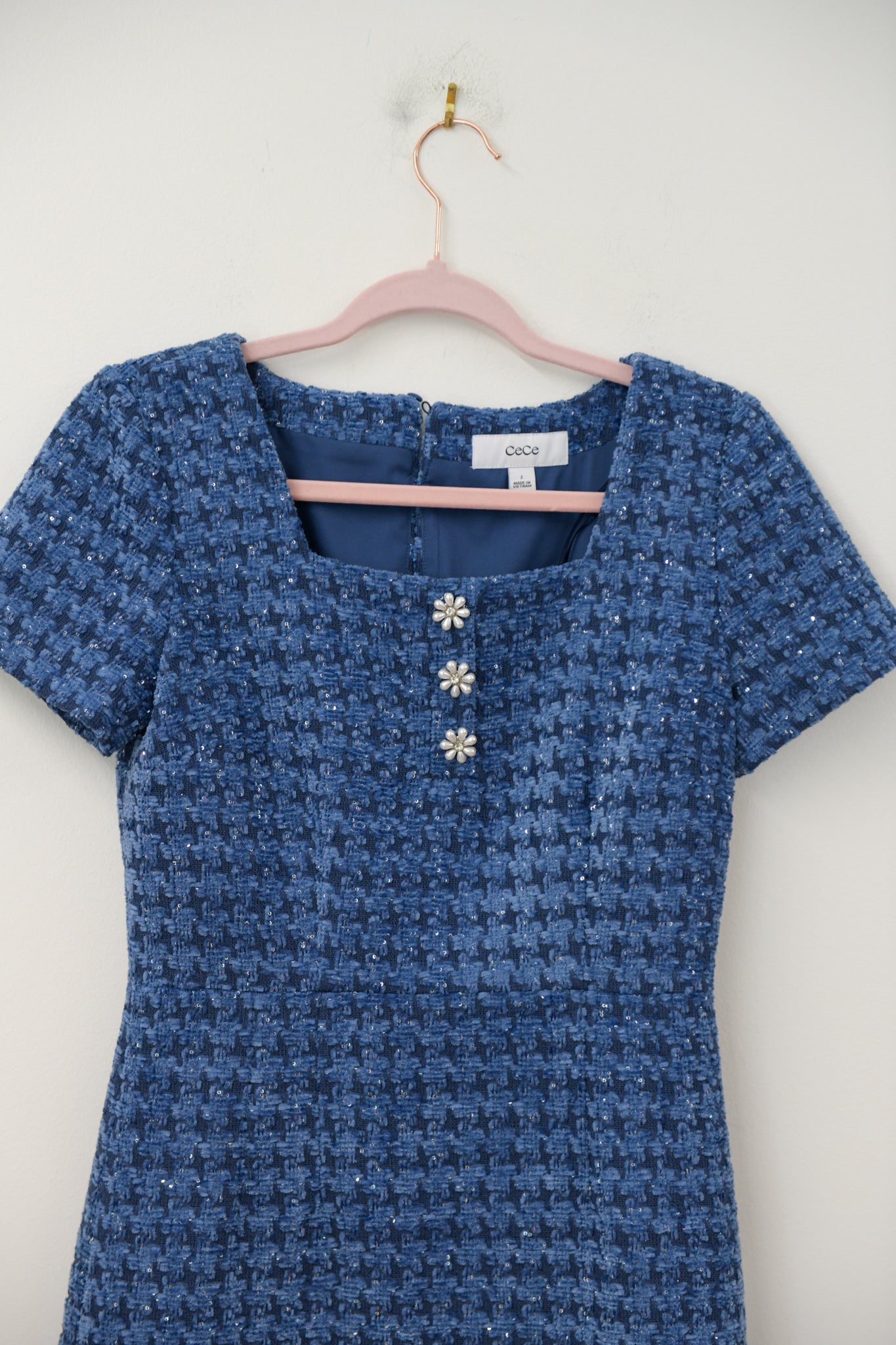 Cece mini tweed dress Size 2 / EUC