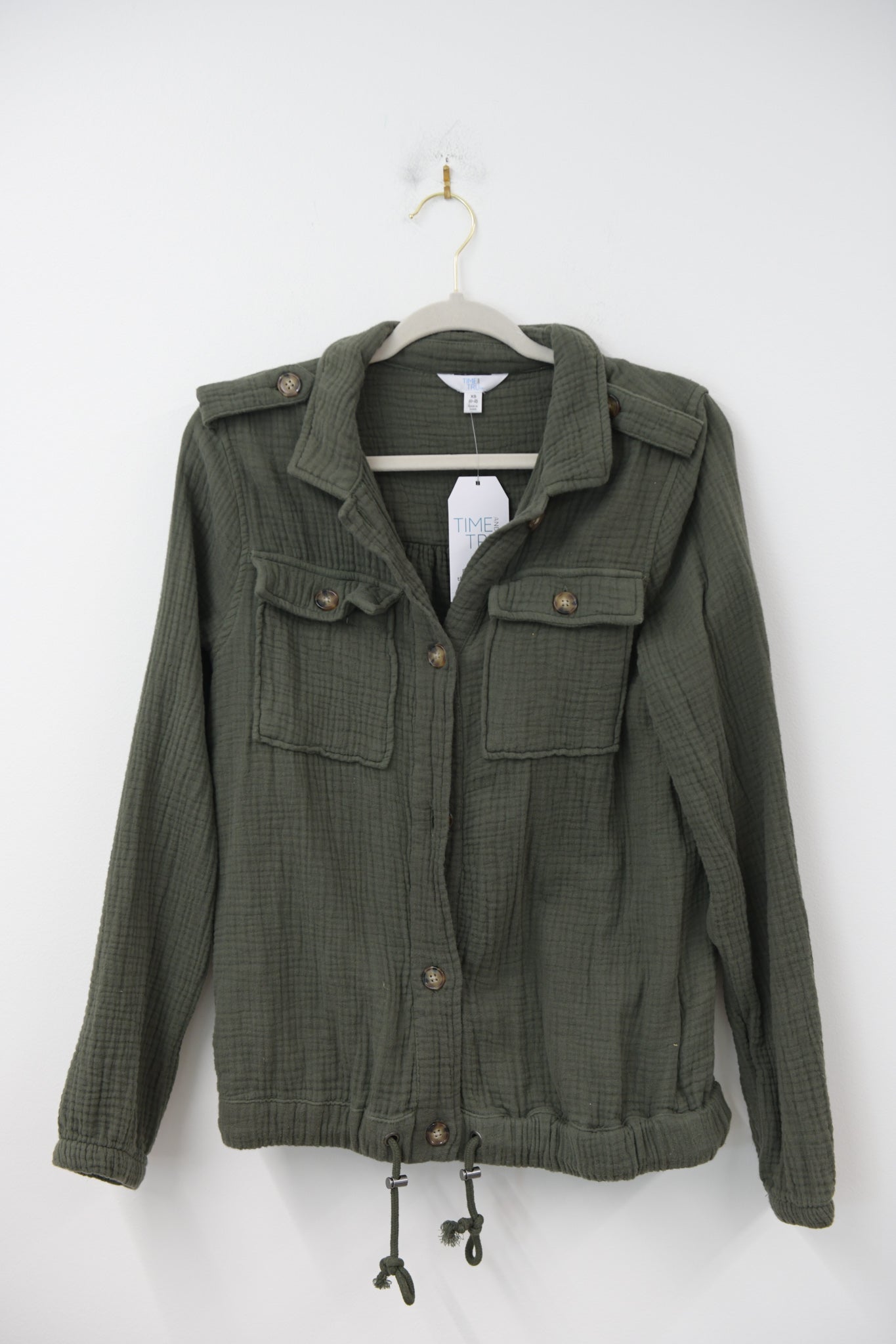 Time and Tru soft utility jacket Size XS /NWT