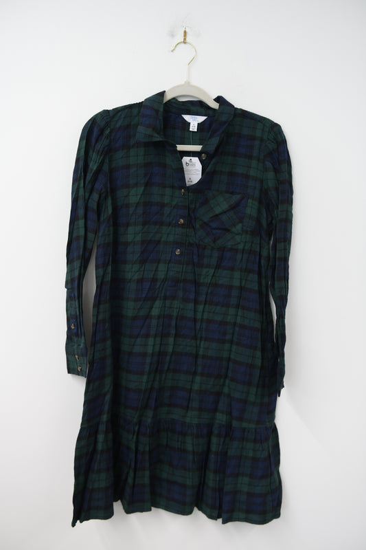 Time and Tru plaid mini shirt dress Size S / NWT