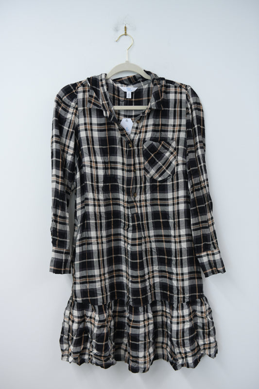 Time and Tru plaid mini shirt dress Size S / NWT