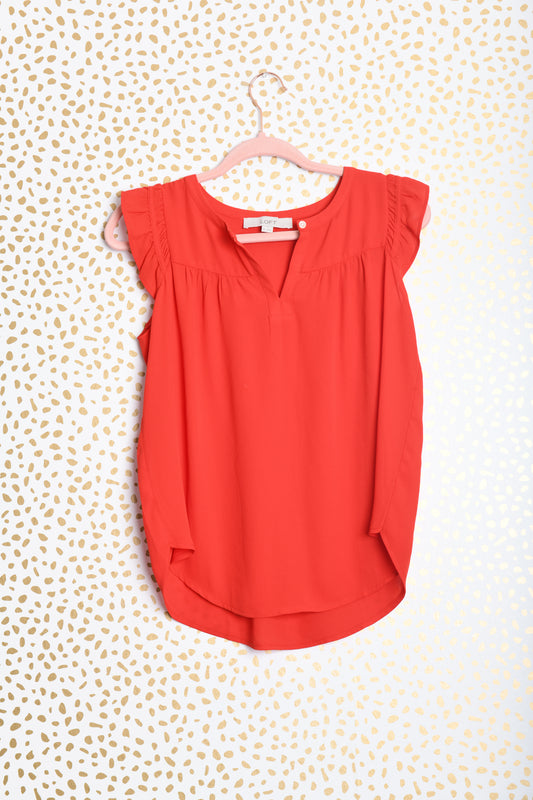 Loft sleeveless blouse Size XS/ EUC