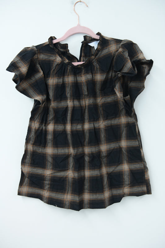 Time and Tru sleeveless flannel blouse Size S / EUC
