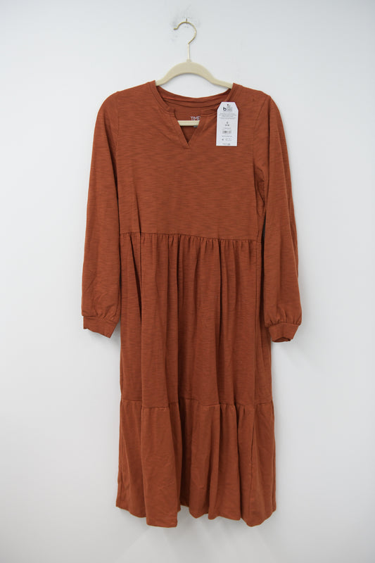 Time and Tru tiered knit midi dress Size S / NWT