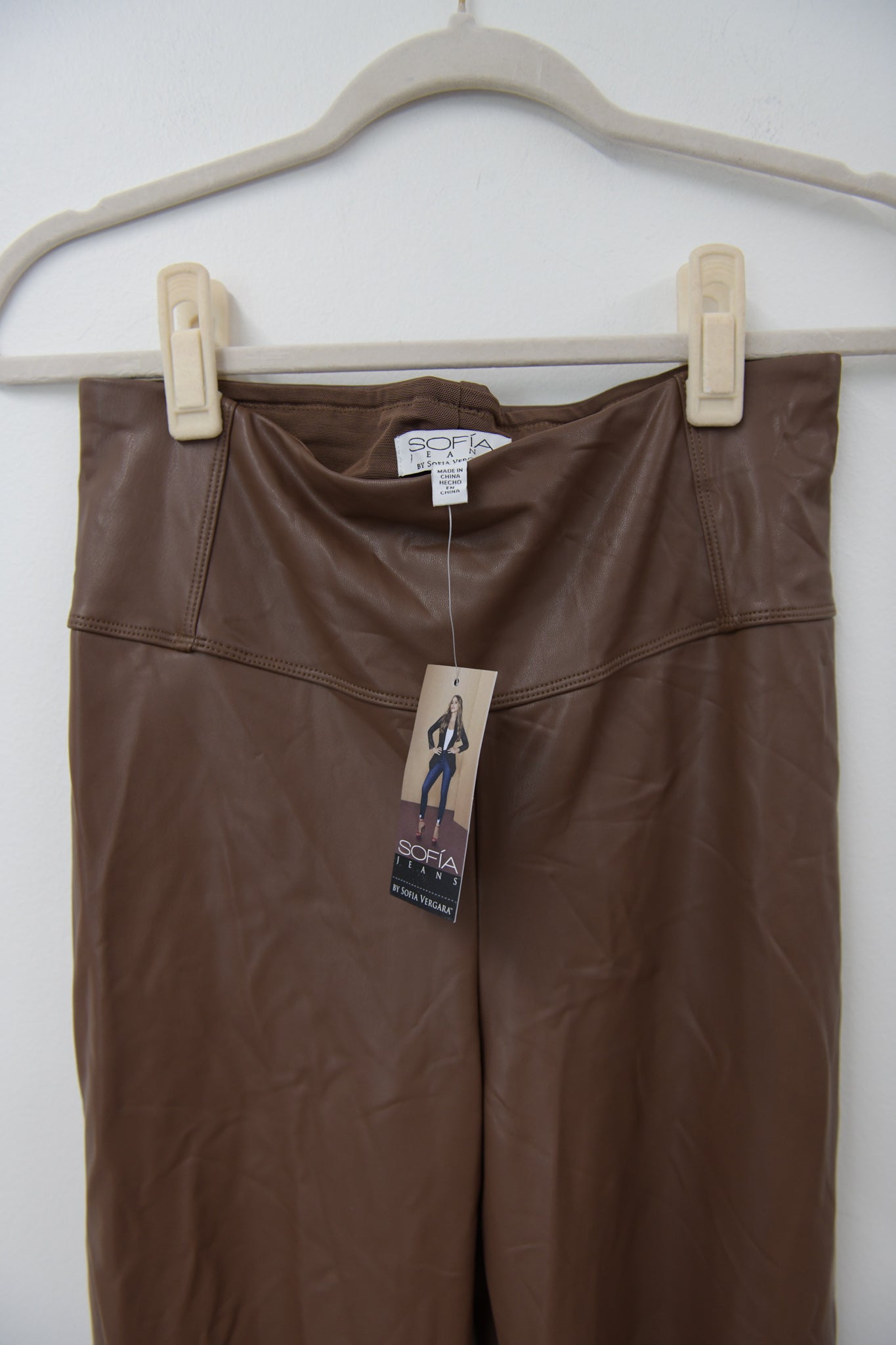 Sofia Faux leather bootcut pantSize M / NWT
