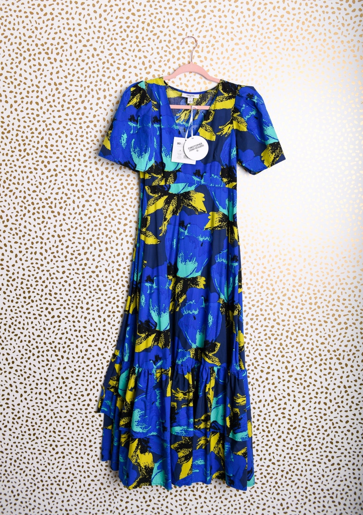 Christopher John Rogers short sleeve maxi\2\NWT