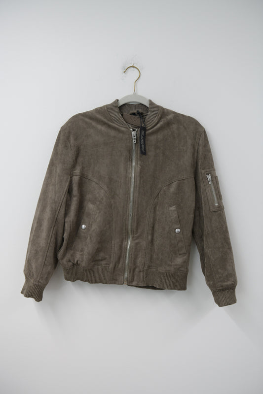 Blank NYC faux suede bomber jacket Size S / NWT