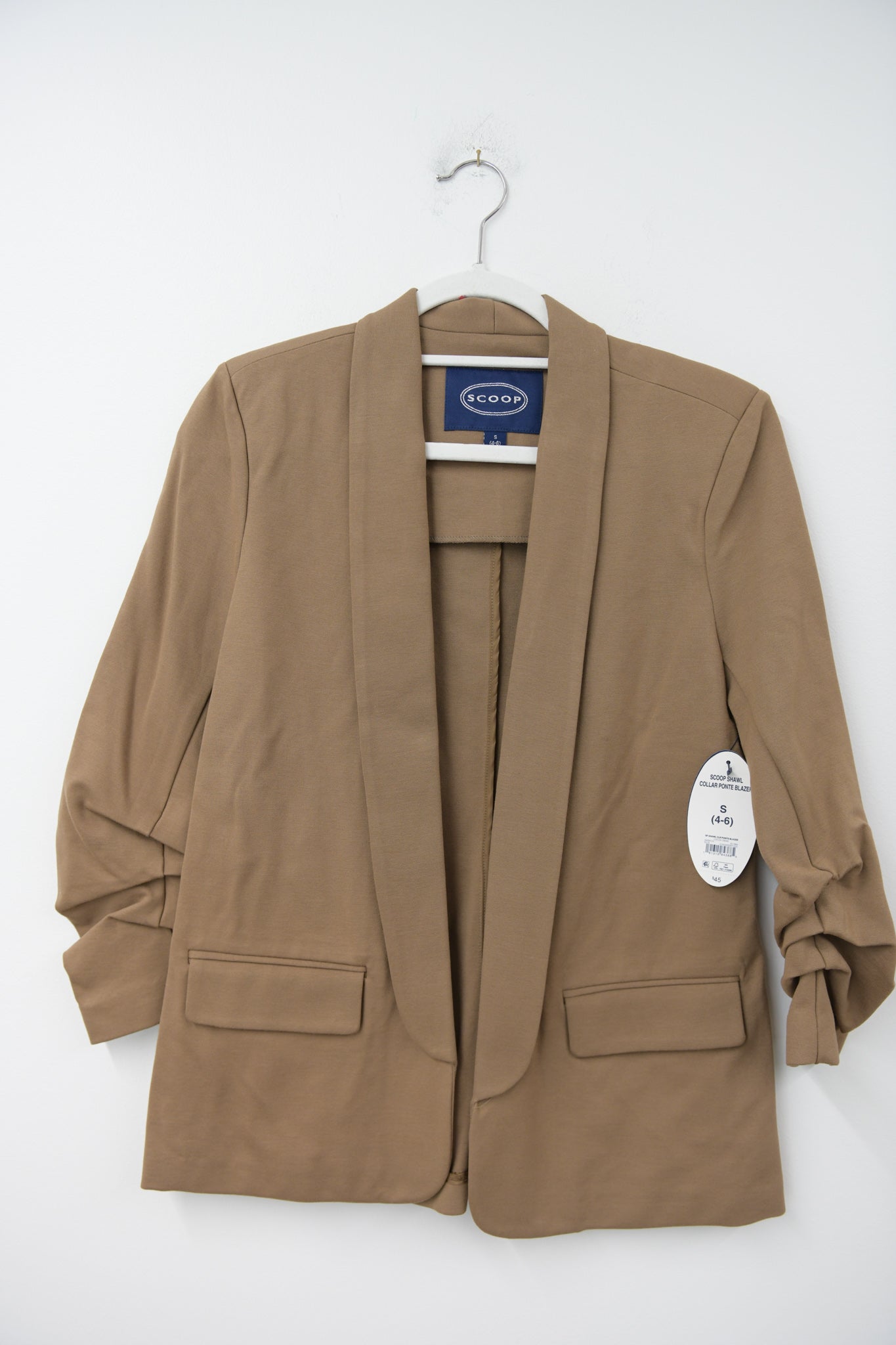 Scoop shawl collar ponte blazer Size S / NWT