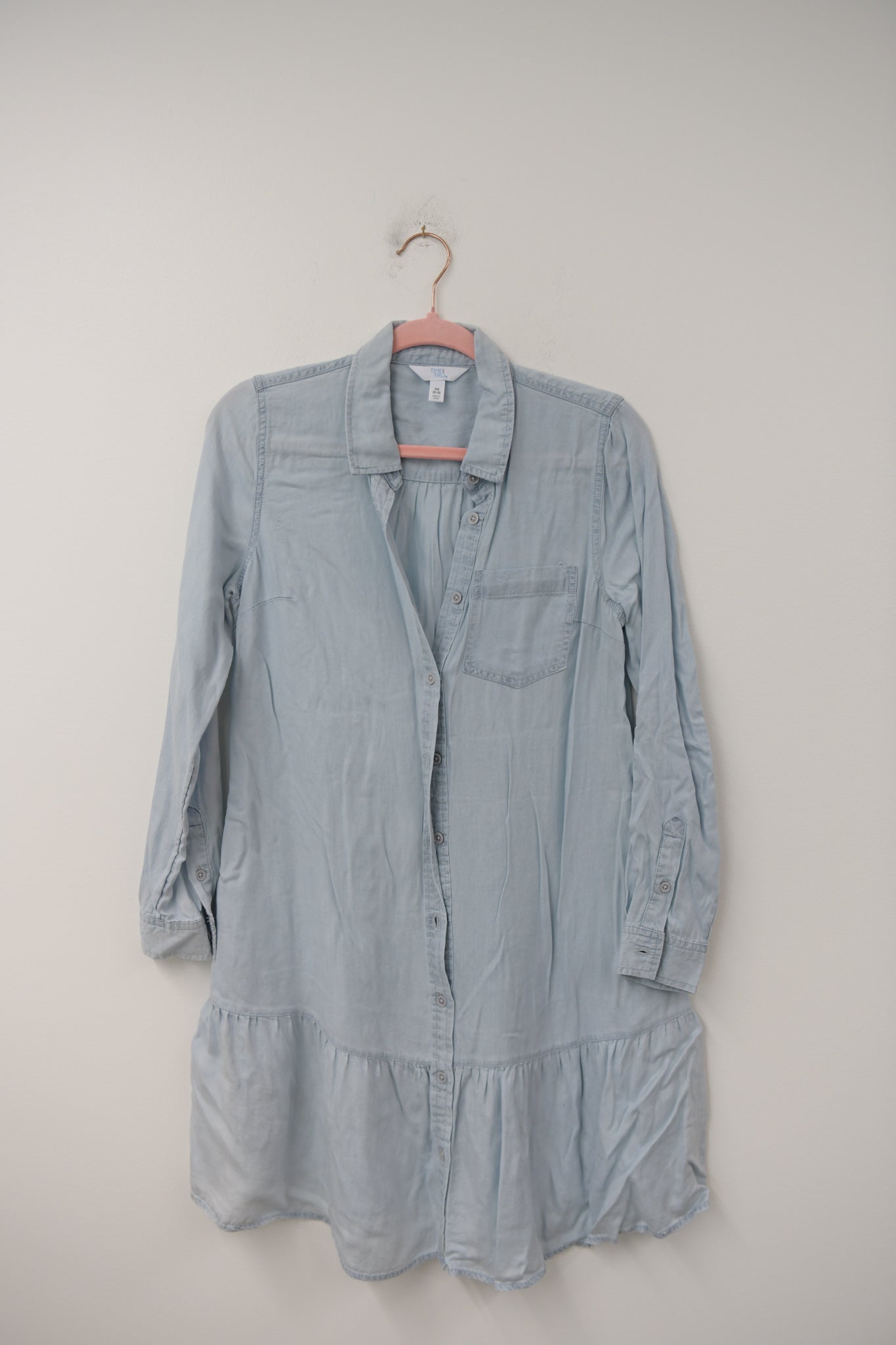 Time and Tru long sleeve shirt dress Size XS / EUC