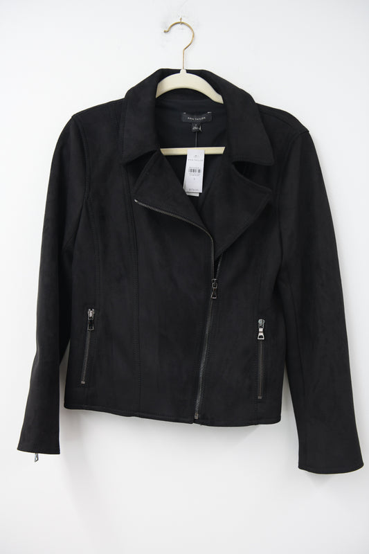 Ann Taylor faux suede moto jacket Size S / NWT