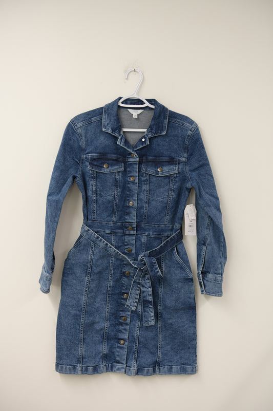 Time and Tru utility denim mini dress Size S / NWT