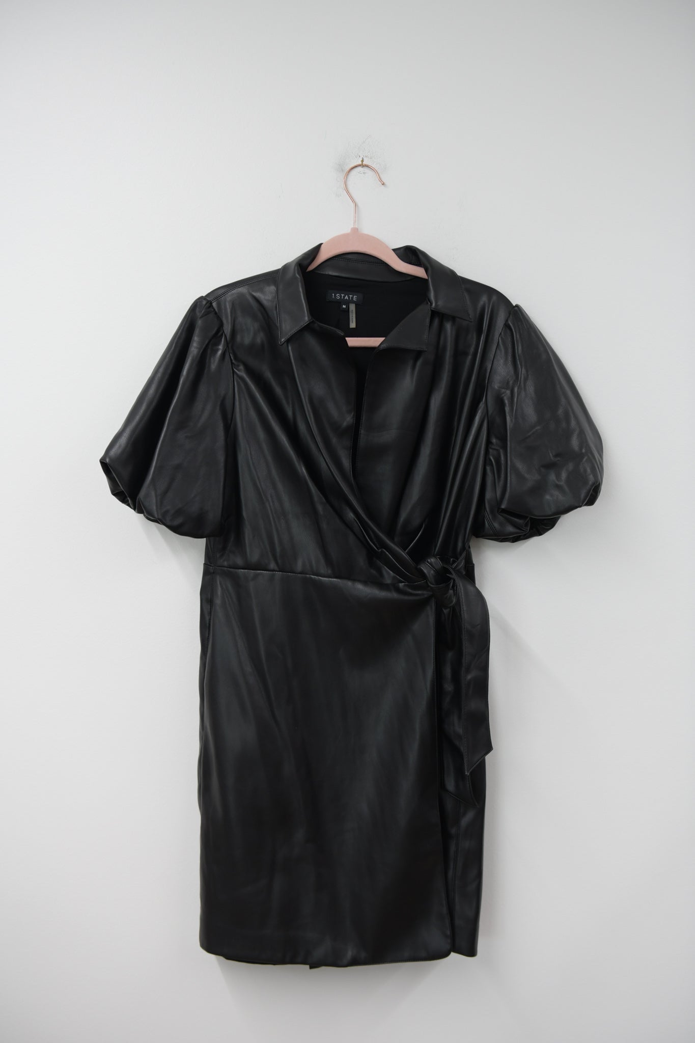 1. State faux leather mini dress Size M / EUC