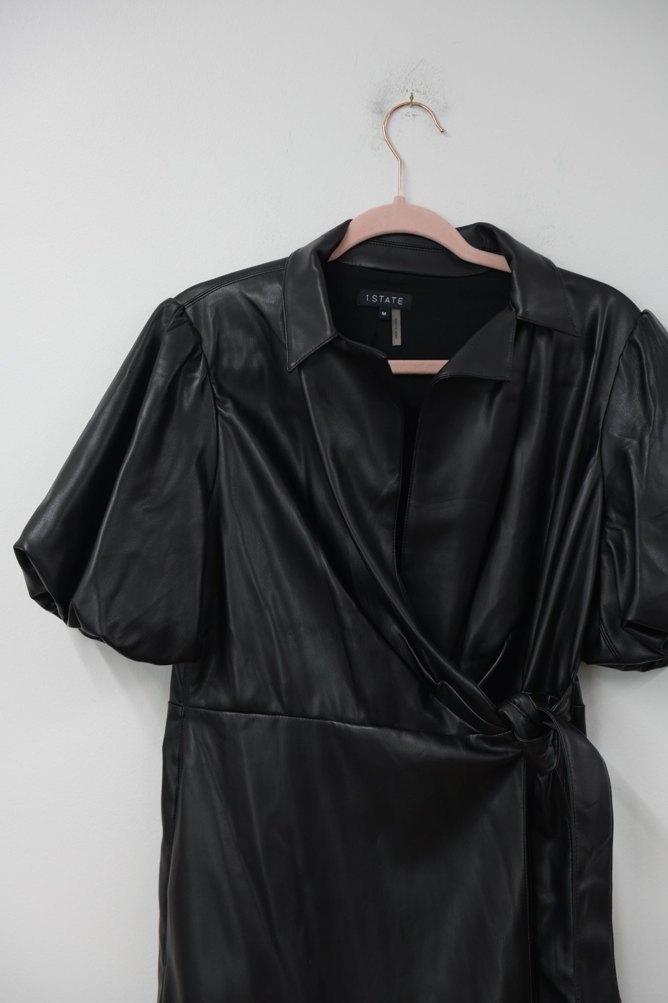 1. State faux leather mini dress Size M / EUC