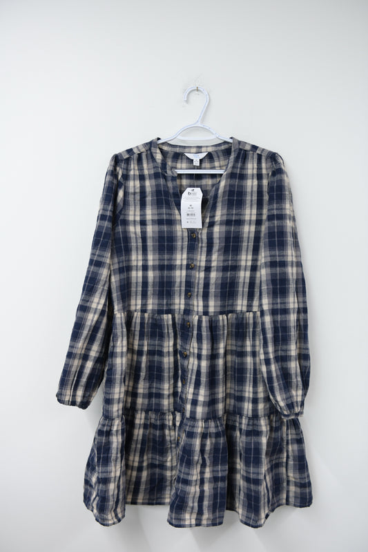 Time and Tru plaid mini dress Size M / NWT