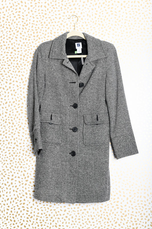 Gap tweed pea coat Size XS \ EUC