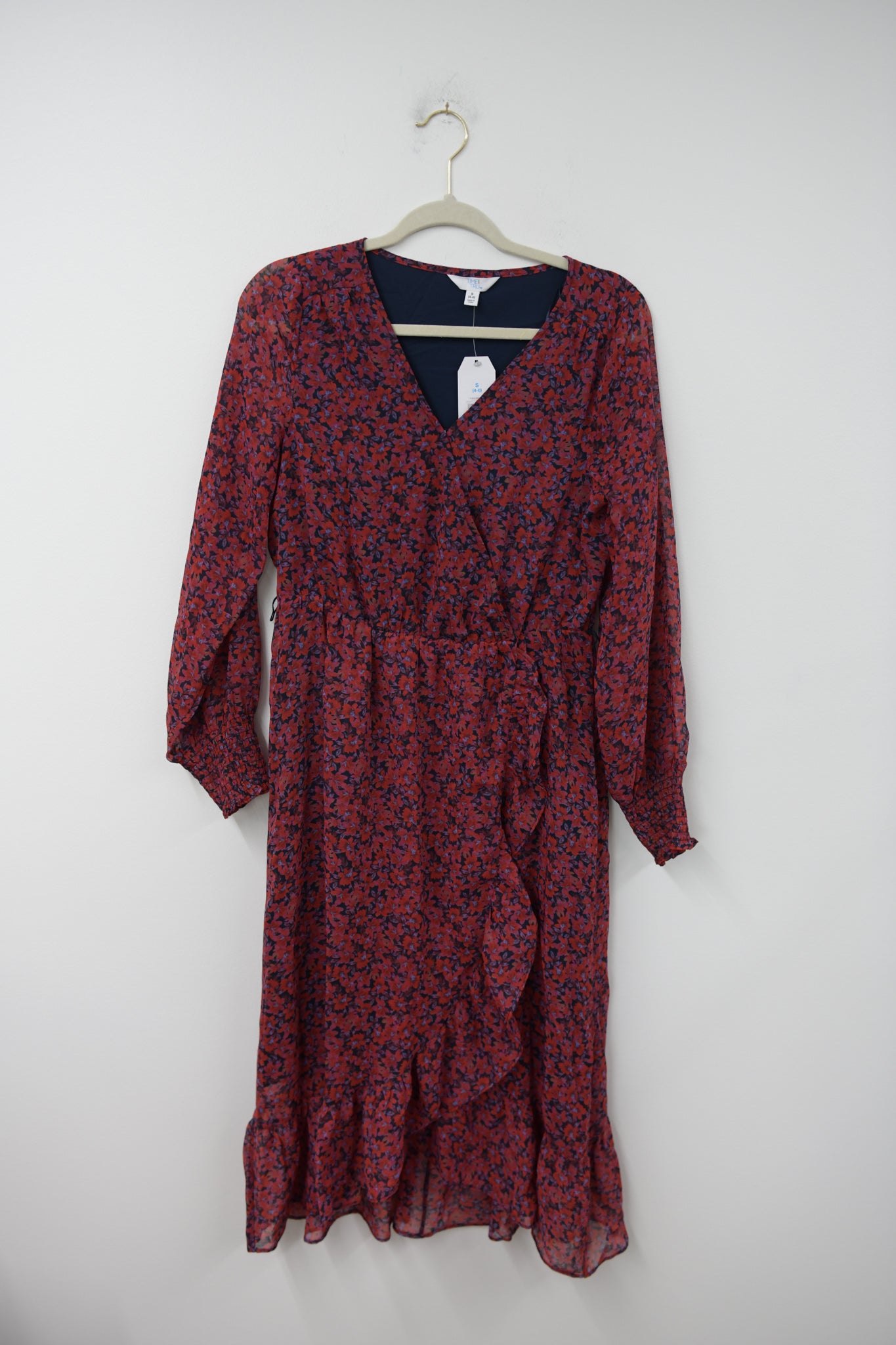 Time and Tru midi wrap dress Size S / NWT